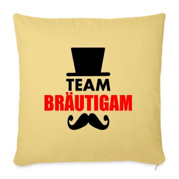 Team bräutigam - Sofakissenbezug 45 x 45 cm - Hellgelb - Vorne