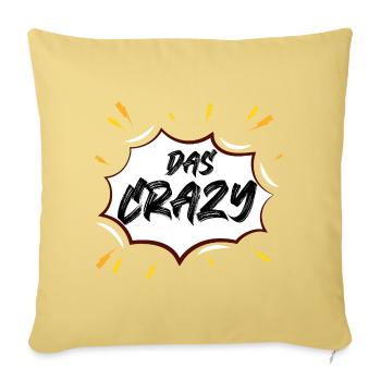 The Crazy Comicburst - Sofa pillowcase 17,3'' x 17,3'' (45 x 45 cm) - washed yellow - Front
