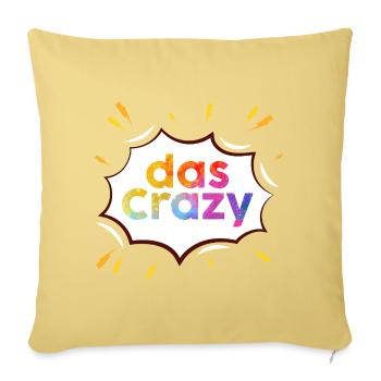 L’éclatement fou de l’arc-en-ciel - Housse de coussin décorative 45 x 45 cm - jaune délavé - Devant