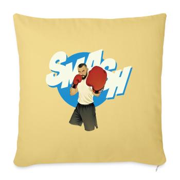 SMASH MAN - nice people - Housse de coussin décorative 45 x 45 cm - jaune délavé - Devant
