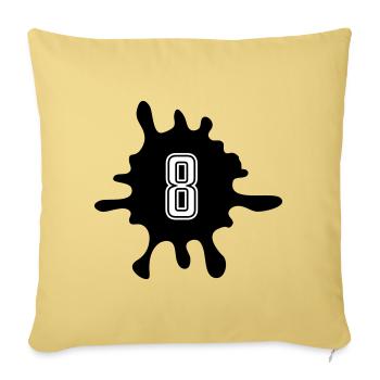 Nombre de Blobs 8 - Housse de coussin décorative 45 x 45 cm - jaune délavé - Devant