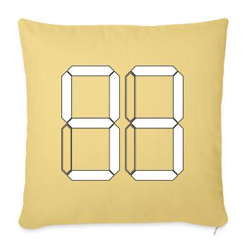NUMMER 93 Dreiundneunzig Geschenk Digital - Sofakissenbezug 45 x 45 cm - Hellgelb - Vorne