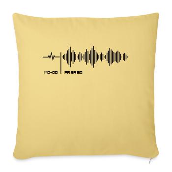 Wochentage - Wochenende Frequenz Party Shirt - Sofakissenbezug 45 x 45 cm - Hellgelb - Vorne