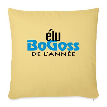 Bogoss de l'année (2c) - Sofa pillowcase 17,3'' x 17,3'' (45 x 45 cm) - washed yellow - Front