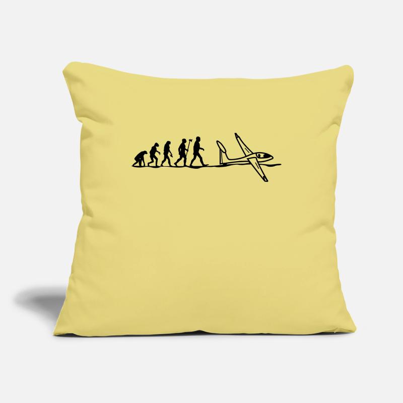 evolution glider glider flying glider pilot Sofa pillowcase 17,3'' x 17,3'' (45 x 45 cm)