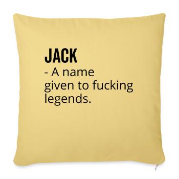 Jack ein Name für verdammte Legenden - Sofakissenbezug 45 x 45 cm - Hellgelb - Vorne