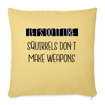 Anniversaire Mouvement pour la paix Paix mondiale - Housse de coussin décorative 45 x 45 cm - jaune délavé - Devant