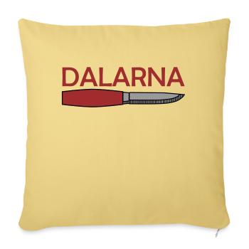 Dalarna - Sofa pillowcase 17,3'' x 17,3'' (45 x 45 cm) - washed yellow - Front
