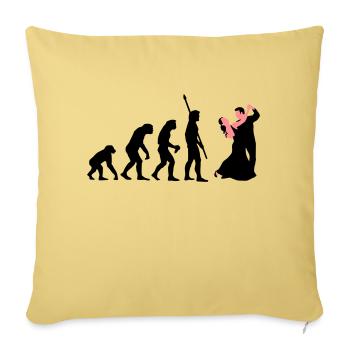 evolution_tanzpaar_a_2c - Sofakissenbezug 45 x 45 cm - Hellgelb - Vorne