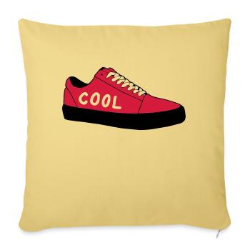sneaker__cool - Housse de coussin décorative 45 x 45 cm - jaune délavé - Devant