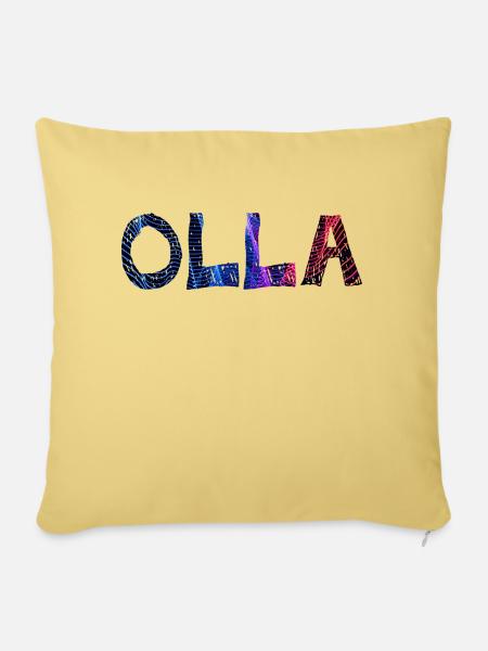 OLLA - Sofakissenbezug 45 x 45 cm - Hellgelb