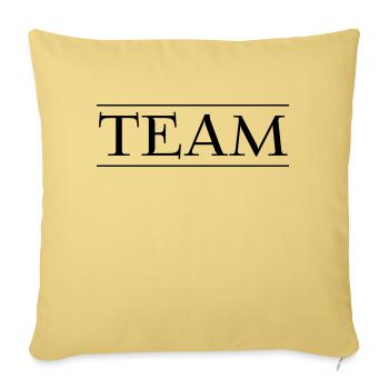 team - Sofa pillowcase 17,3'' x 17,3'' (45 x 45 cm) - washed yellow - Front