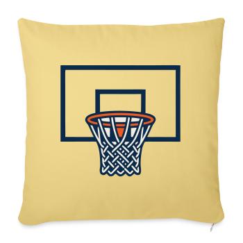 Basketballkorb Brett Logo - Sofakissenbezug 45 x 45 cm - Hellgelb - Vorne