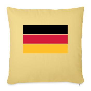 deutschland_50 - Sofa pillowcase 17,3'' x 17,3'' (45 x 45 cm) - washed yellow - Front