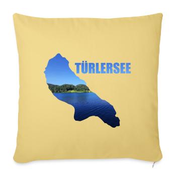 Türlersee, Tourismus, Schweiz, Natur - Sofakissenbezug 45 x 45 cm - Hellgelb - Vorne