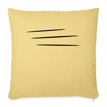 Bandes mobiles | Bandes de vitesse, vitesse - Housse de coussin décorative 45 x 45 cm - jaune délavé - Devant