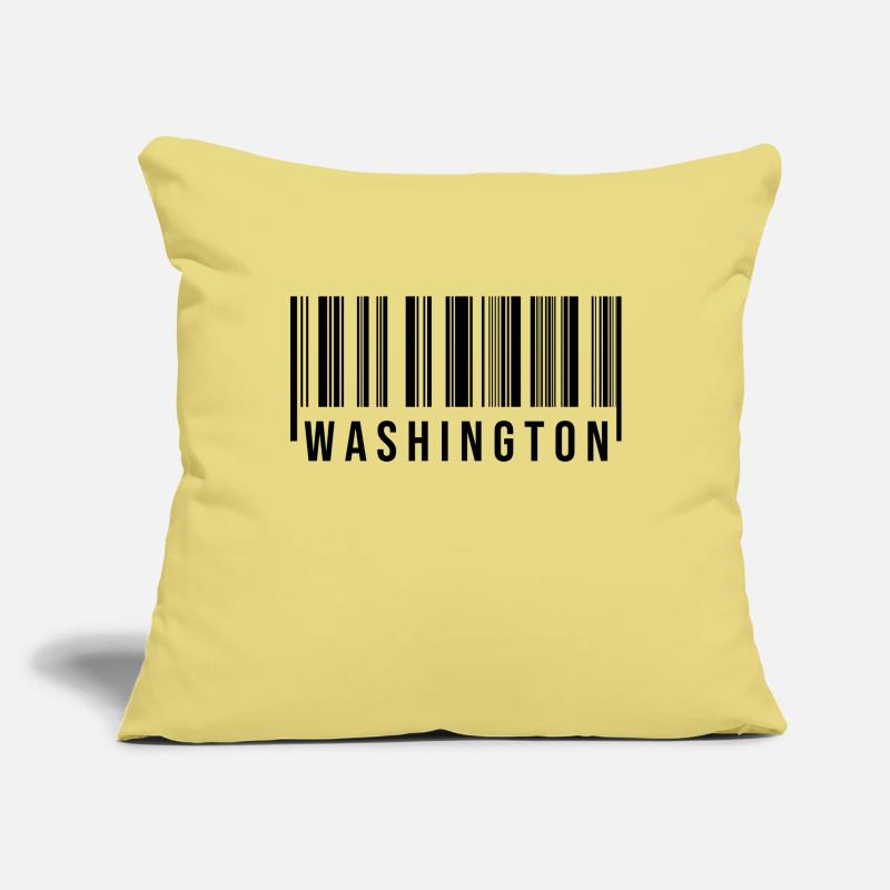 Washington Barcode Sofa pillowcase 17,3'' x 17,3'' (45 x 45 cm)