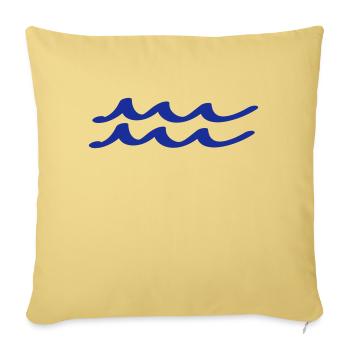 wasser - Sofakissenbezug 45 x 45 cm - Hellgelb - Vorne