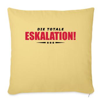 eskalation totale design - Sofakissenbezug 45 x 45 cm - Hellgelb - Vorne