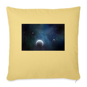 Galaxy - Sofakissenbezug 45 x 45 cm - Hellgelb - Vorne