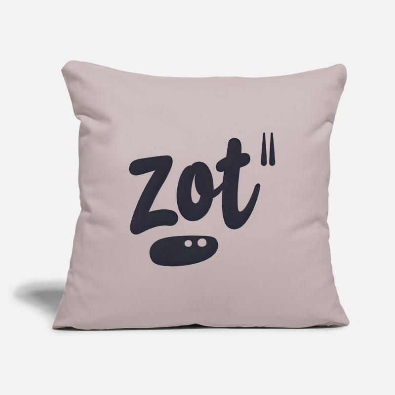 Fou. Dialecte anvers Housse de coussin décorative 45 x 45 cm