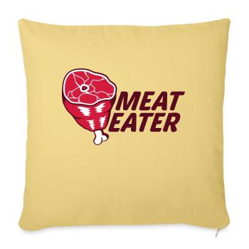 meat eater meat haxe eisbein thighs eat gri - Sofa pillowcase 17,3'' x 17,3'' (45 x 45 cm) - washed yellow - Front