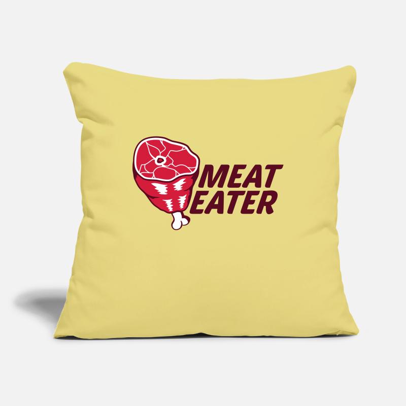 meat eater meat haxe eisbein thighs eat gri Sofa pillowcase 17,3'' x 17,3'' (45 x 45 cm)