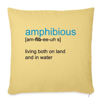nager - Housse de coussin décorative 45 x 45 cm - jaune délavé - Devant