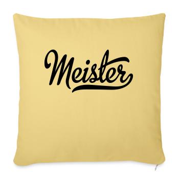 Meister - Sofakissenbezug 45 x 45 cm - Hellgelb - Vorne