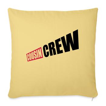 Leader Cousin Crew Team - Sofa pillowcase 17,3'' x 17,3'' (45 x 45 cm) - washed yellow - Front