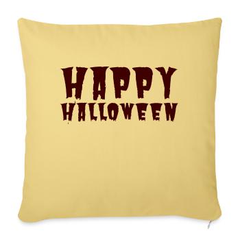 Happy Halloween - Sofakissenbezug 45 x 45 cm - Hellgelb - Vorne