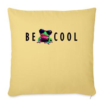 frog be cool - Sofakissenbezug 45 x 45 cm - Hellgelb - Vorne
