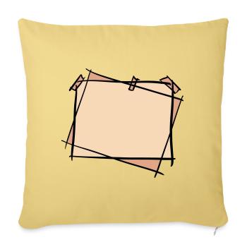 Photo Frames / Picture Frames for Beautiful Memories - Sofa pillowcase 17,3'' x 17,3'' (45 x 45 cm) - washed yellow - Front
