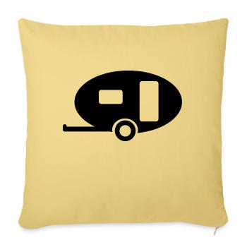 caravan_1 - Housse de coussin décorative 45 x 45 cm - jaune délavé - Devant