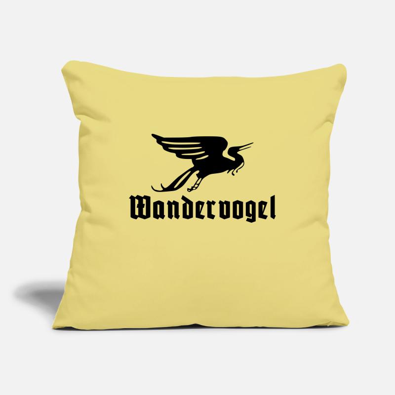 Wandervogel text Sofakissenbezug 45 x 45 cm