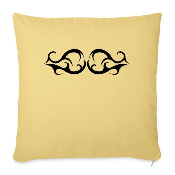 tribal - Sofa pillowcase 17,3'' x 17,3'' (45 x 45 cm) - washed yellow - Front
