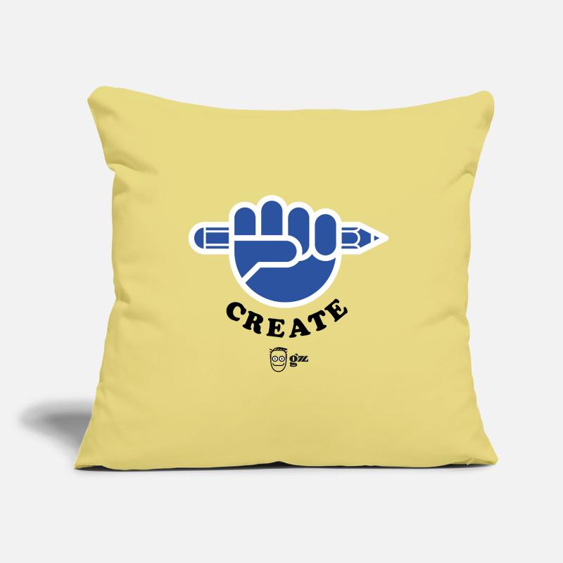 Create ! Dos Housse de coussin décorative 45 x 45 cm
