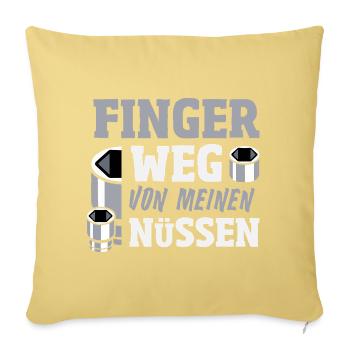 Anlagenmechaniker SHK Sanitär Heizung Handwerk - Sofakissenbezug 45 x 45 cm - Hellgelb - Vorne