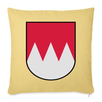 Francs Coat of Arms - Housse de coussin décorative 45 x 45 cm - jaune délavé - Devant