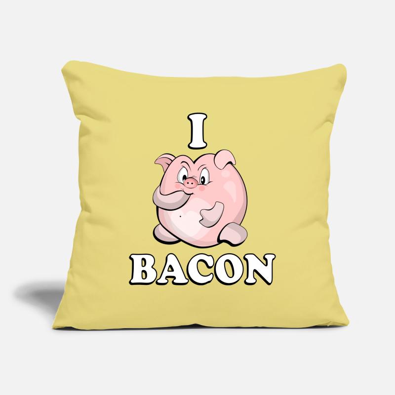 Bacon Pig Sofa pillowcase 17,3'' x 17,3'' (45 x 45 cm)