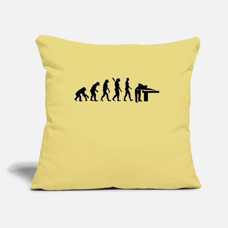 Evolution Billard Housse de coussin décorative 45 x 45 cm