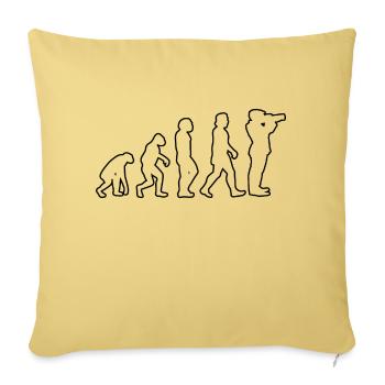 Photographer Camera Photographer Funny Photography - Sofa pillowcase 17,3'' x 17,3'' (45 x 45 cm) - washed yellow - Front