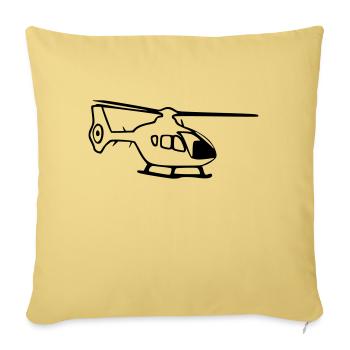 Heli EC135 - Sofakissenbezug 45 x 45 cm - Hellgelb - Vorne