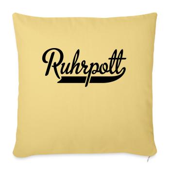 Ruhrpott - Sofakissenbezug 45 x 45 cm - Hellgelb - Vorne