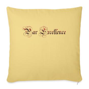 par excellence Français France spécial unique LZN - Housse de coussin décorative 45 x 45 cm - jaune délavé - Devant