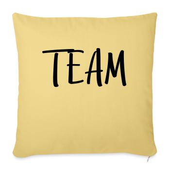 team - Sofakissenbezug 45 x 45 cm - Hellgelb - Vorne