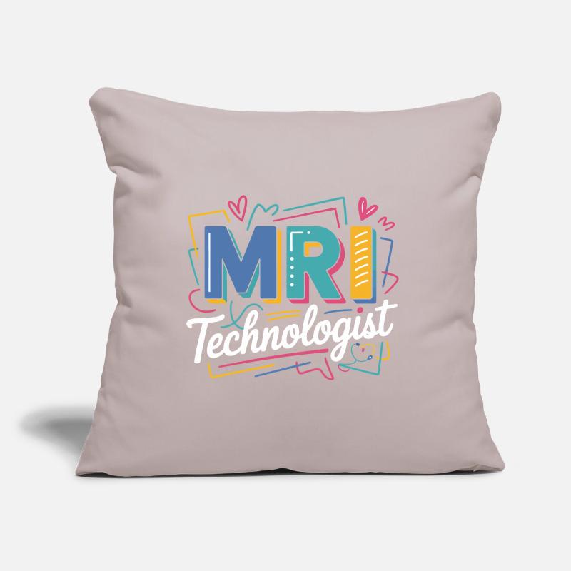 Explosion des couleurs du technologue IRM Housse de coussin décorative 45 x 45 cm