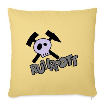 Ruhrpott Pirat - individualisierbar - Sofakissenbezug 45 x 45 cm - Hellgelb - Vorne