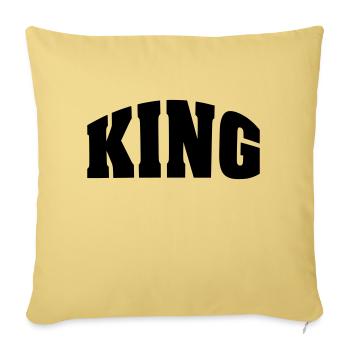 KING - Sofakissenbezug 45 x 45 cm - Hellgelb - Vorne