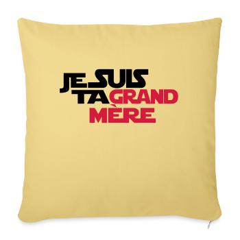 JE SUIS TA grand mère - Housse de coussin décorative 45 x 45 cm - jaune délavé - Devant